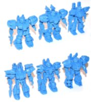 Астродонты 6 моделей синие