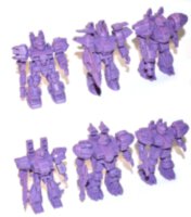 Астродонты 6 моделей фиолетовые