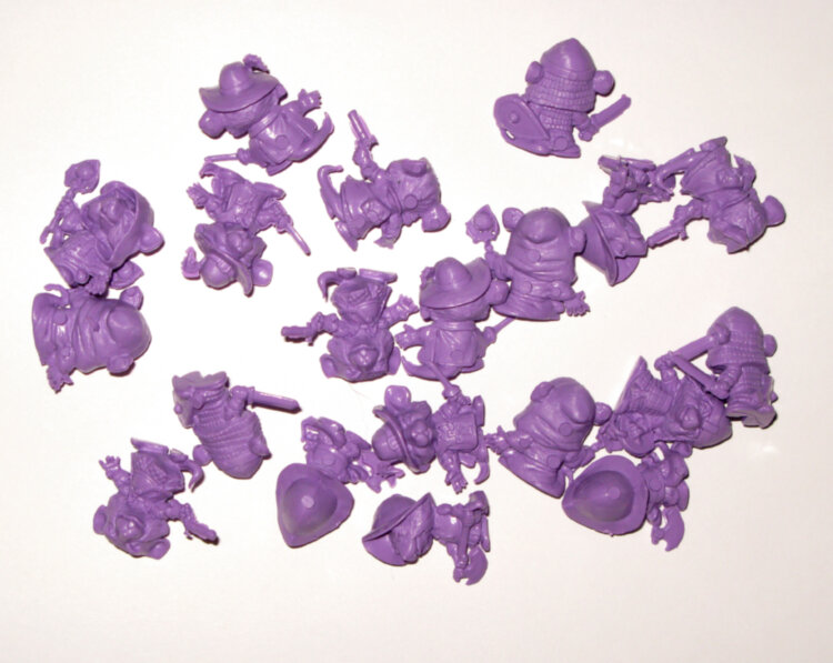 Брак #21 - Чиби Мыши полиэтилен фиолетовые